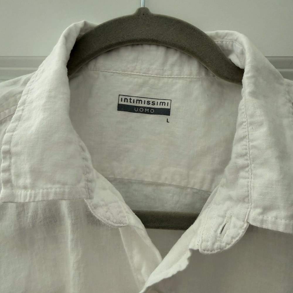 intimissimi uomo linen button down women white - Picture 2 of 4
